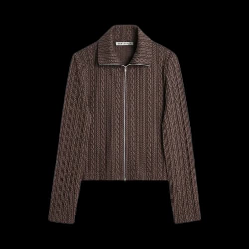 Our Legacy Slim Zip Long-Sleeve 'Indulgent Choco'