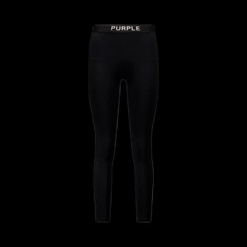 PURPLE BRAND Nylon Knit Leggings 'Black'