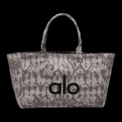Alo Yoga Iconic Shopper Tote Bag Grey Tiedye