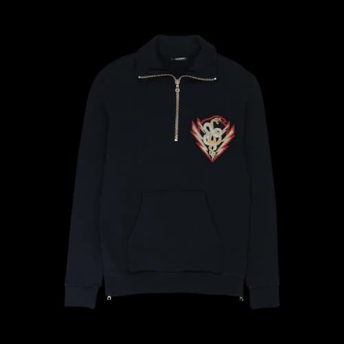 Balmain Embroidered Sweatshirt 'Navy'
