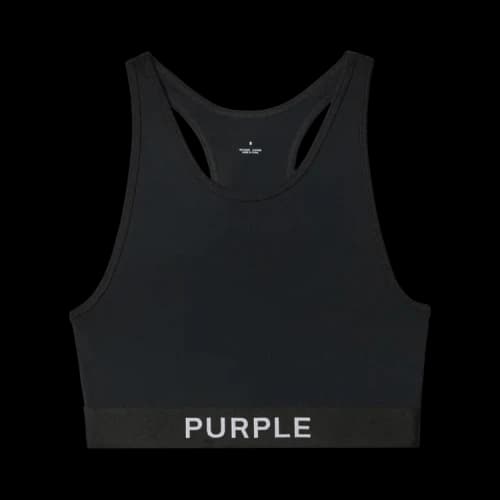 PURPLE BRAND Nylon Knit Bralette 'Black'