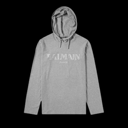 Balmain Logo Hoodie 'Grey'