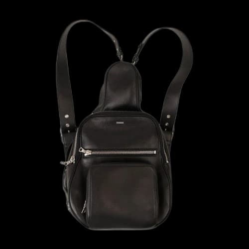Amiri Leather Mini Guitar Bag 'Black'