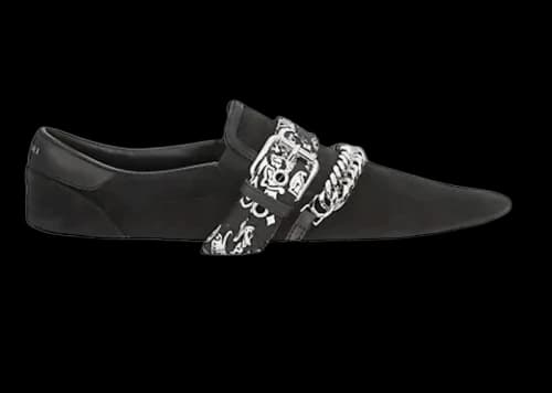 AMIRI Bandana Buckle Slip On Black