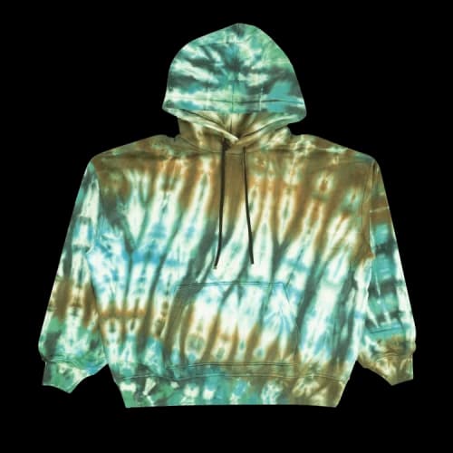 Amiri Tie Dye Oversized Hoodie Sweatshirt 'Green'