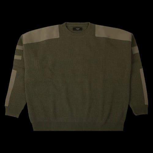 Amiri Military Patch Knit Sweater 'Green'