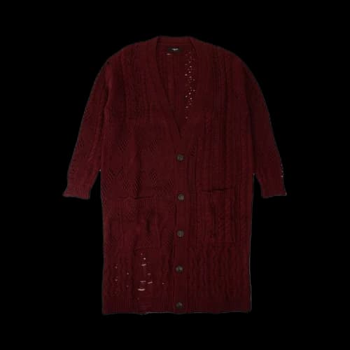 Amiri Oversized Multipoint Cardigan 'Burgundy'