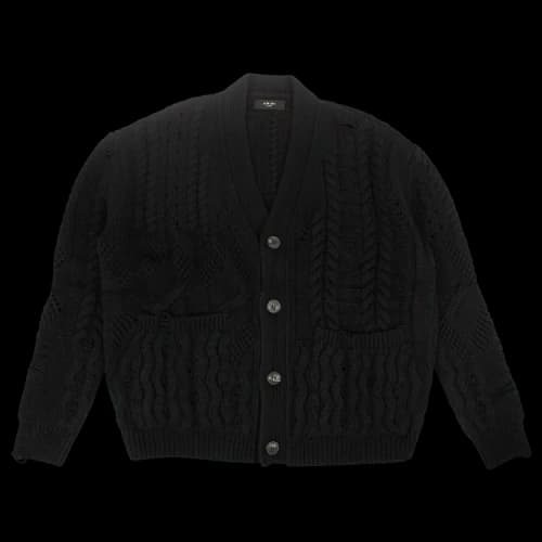 Amiri Knit Cashmere Cardigan 'Black'