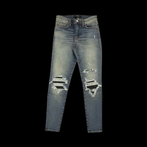 Amiri Denim Skinny Ripped Jeans 'Blue'