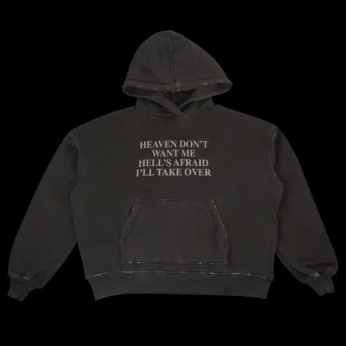 Amiri Heaven And Hell Hooded Sweatshirt 'Grey'