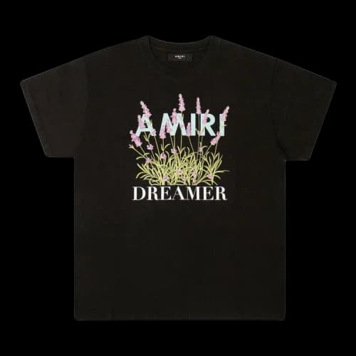 Amiri Floral Logo T-Shirt 'Black'