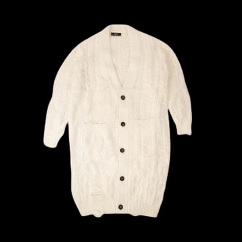Amiri Angora Multipoint Cardigan 'Cream'