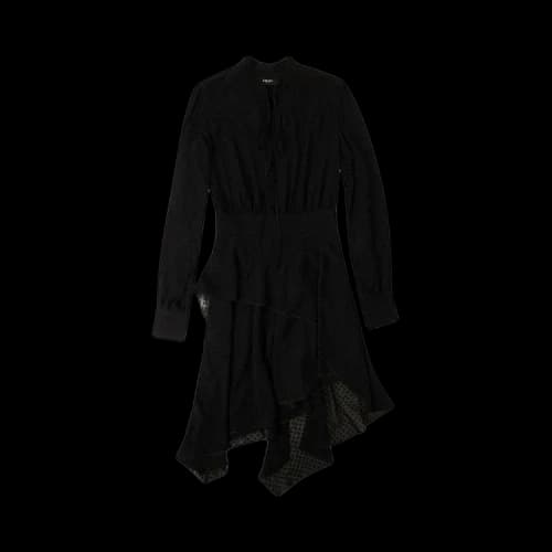 Amiri Western Long Sleeve Dress 'Black'