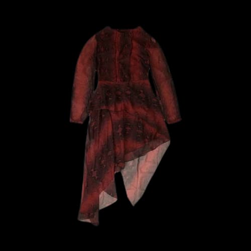Amiri Snake Flary Dress 'Burgundy'