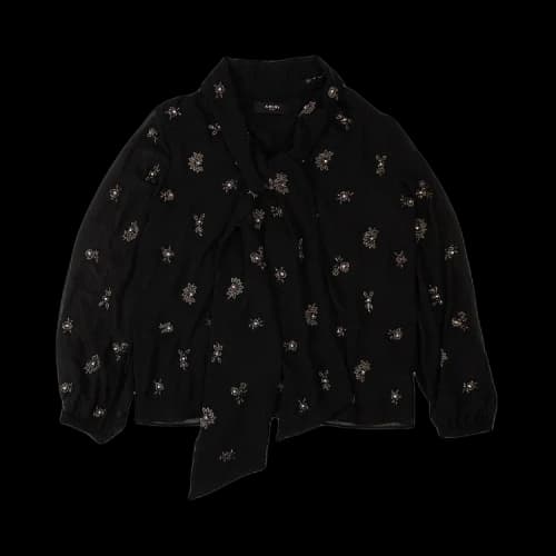 Amiri Micro Beaded Scarf Shirt 'Black'