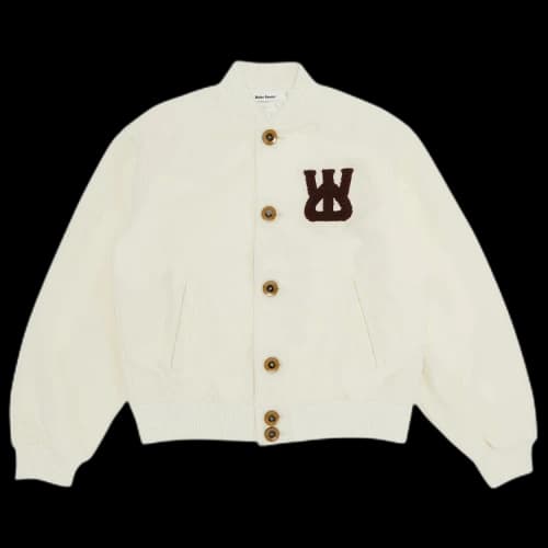 Wales Bonner Sorbonne 56 Varsity Jacket 'Ivory'