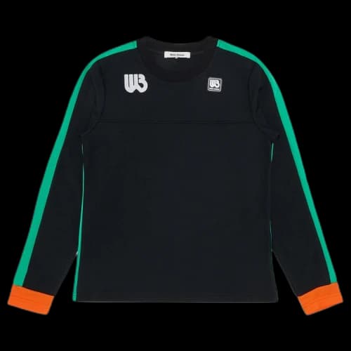 Wales Bonner Commune Long-Sleeve Tee 'Black/Green/Orange'