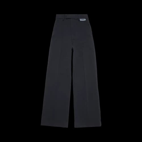 Vetements Wide Leg Molton Tailored Pants 'Black'