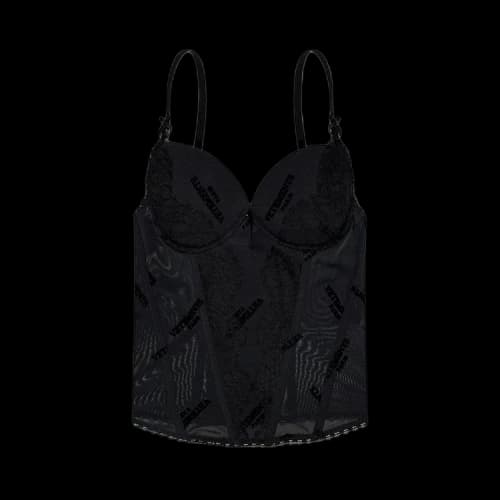 Vetements Paris Monogram Corset Top 'Black'