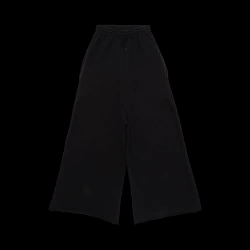 Vetements Frayed Hem Wide-Leg Sweatpants 'Black'