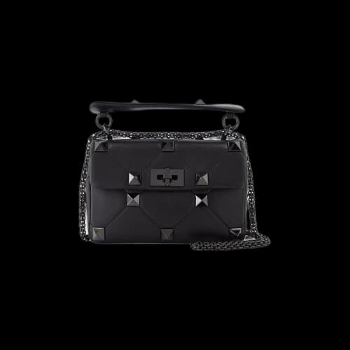 Valentino Roman Stud Shoulder Bag 'Black'