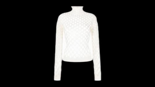 Valentino Women's Cut-Out Knitted Jacket White