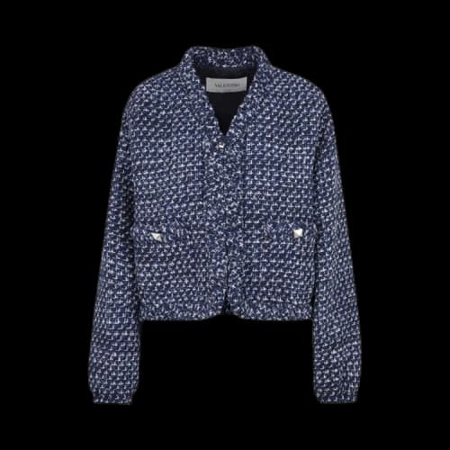 Valentino Wool Blend Jacket 'Navy'