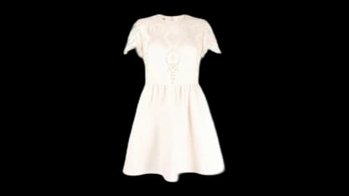Valentino Women's Broderie Anglaise Dress Neutrals