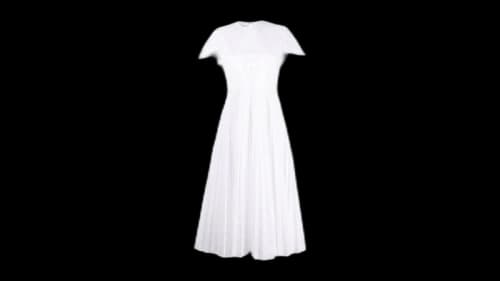 Valentino Women's Garavani Broderie Anglaise Pleated Dress White