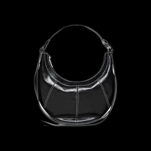Marine Serre Soft Moon Crossbody Bag 'Black'