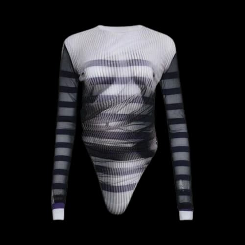 Y/Project Body Morph Bodysuit 'Black/White'
