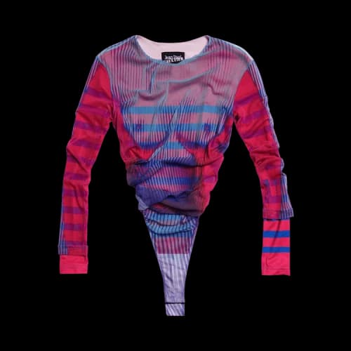Y/Project Body Morph Bodysuit 'Pink/Blue'