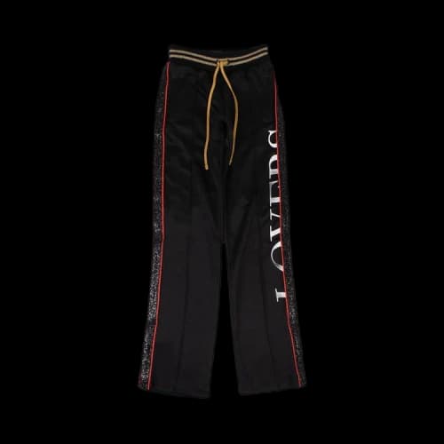 Amiri Polyester Lovers Side Stripes Track Pants 'Black'