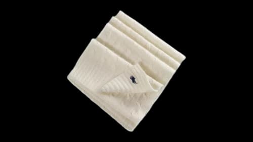 Polo Ralph Lauren Women's Wool Cashmere Classic Cable Scarf Cream
