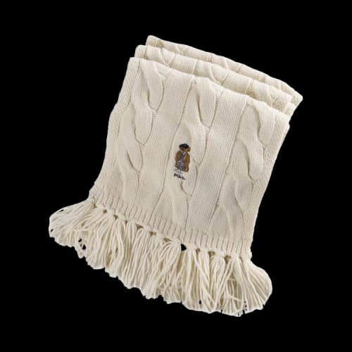 Polo Ralph Lauren Fall Bear Scarf 'Cream'