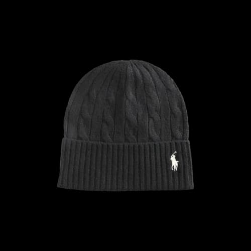Polo Ralph Lauren Cashmere Cable Beanie 'Black'