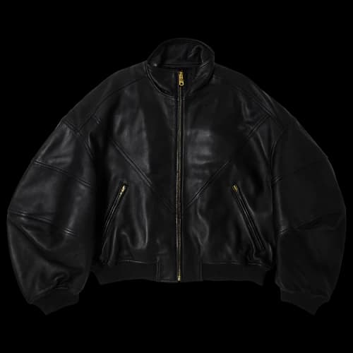 Willy Chavarria Ruff Rider Leather Jacket 'Black'