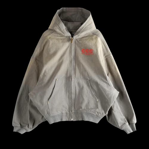 Willy Chavarria Juggernaut Workwear Hoodie 'Concrete'