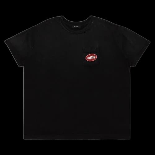 Willy Chavarria Chorizo Destroyed Easy Tee 'Washed Black'