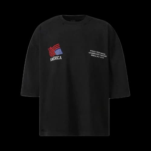 Willy Chavarria America Community Center Buffalo Tee 'Black'