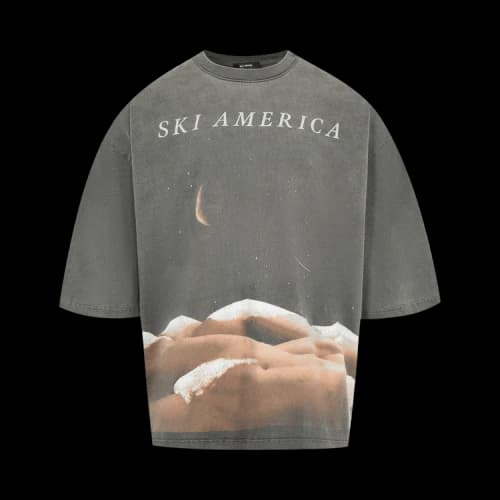 Willy Chavarria Ski America Buffalo Tee 'Black'