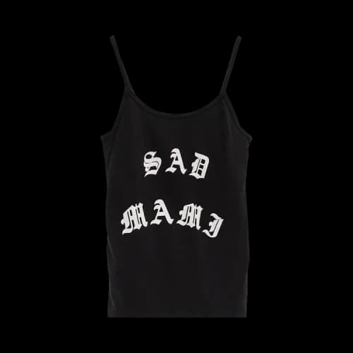 Willy Chavarria Sad Mami Cholita Tank 'Black'