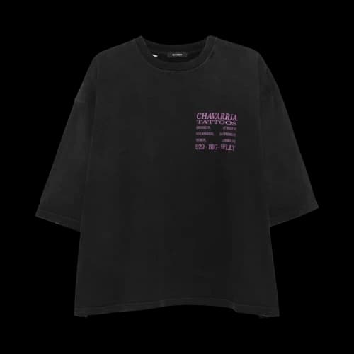 Willy Chavarria Tattoo Buffalo Tee 'Black'