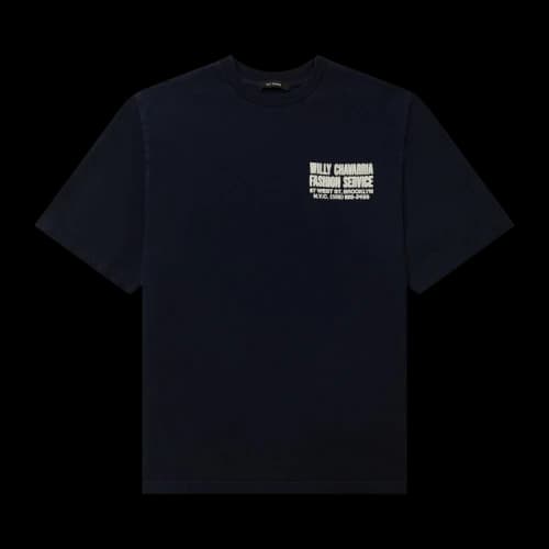 Willy Chavarria Fashion Services Standard Tee 'Peacoat'