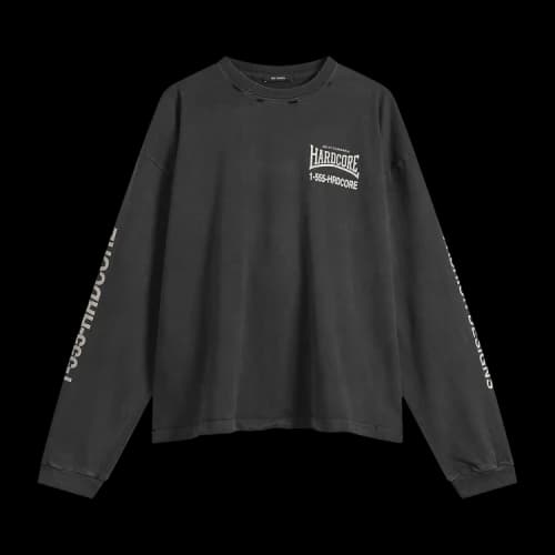 Willy Chavarria Hardcore Buffalo Long-Sleeve Tee 'Black'