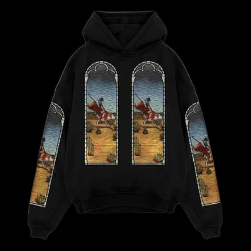 Who Decides War x EST Gee Stained Glass Hoodie 'Black'
