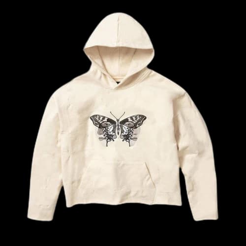 Who Decides War Gathered Duofly Hooded Pullover 'Ivory'