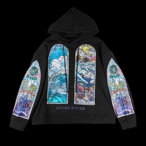 Who Decides War Sandy Lane Hooded Pullover 'Coal'