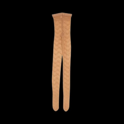 Vetements Monogram Knit Logo Tights 'Nude'