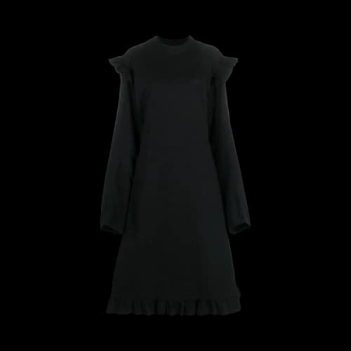 Vetements Ruffle Jersey Dress 'Black'